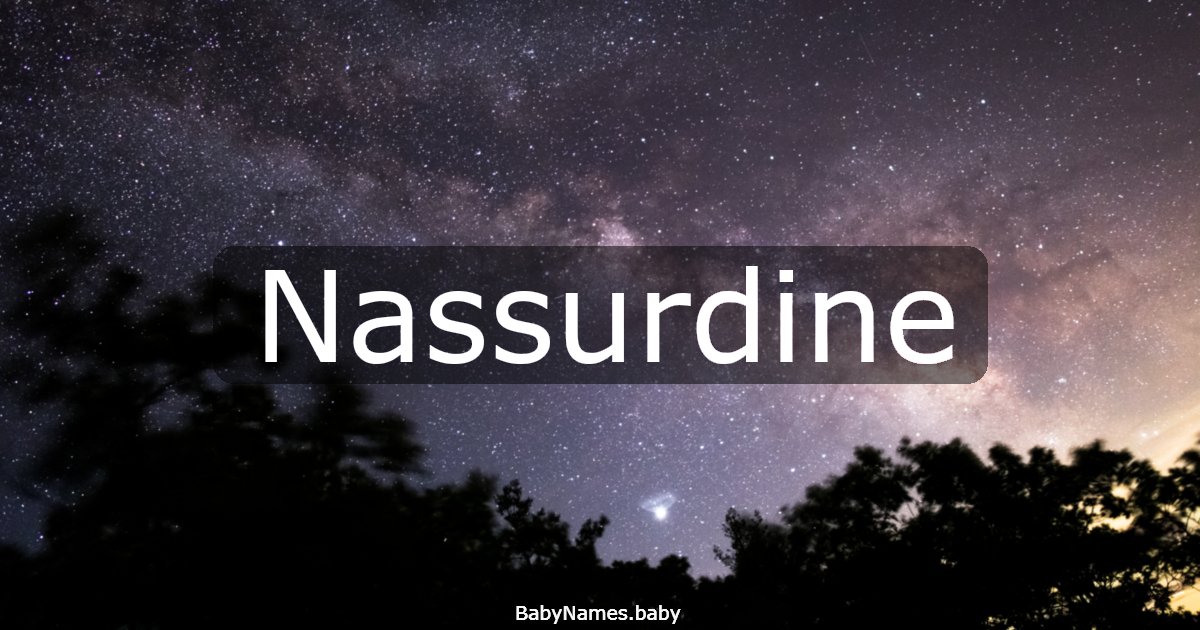 Nassurdine