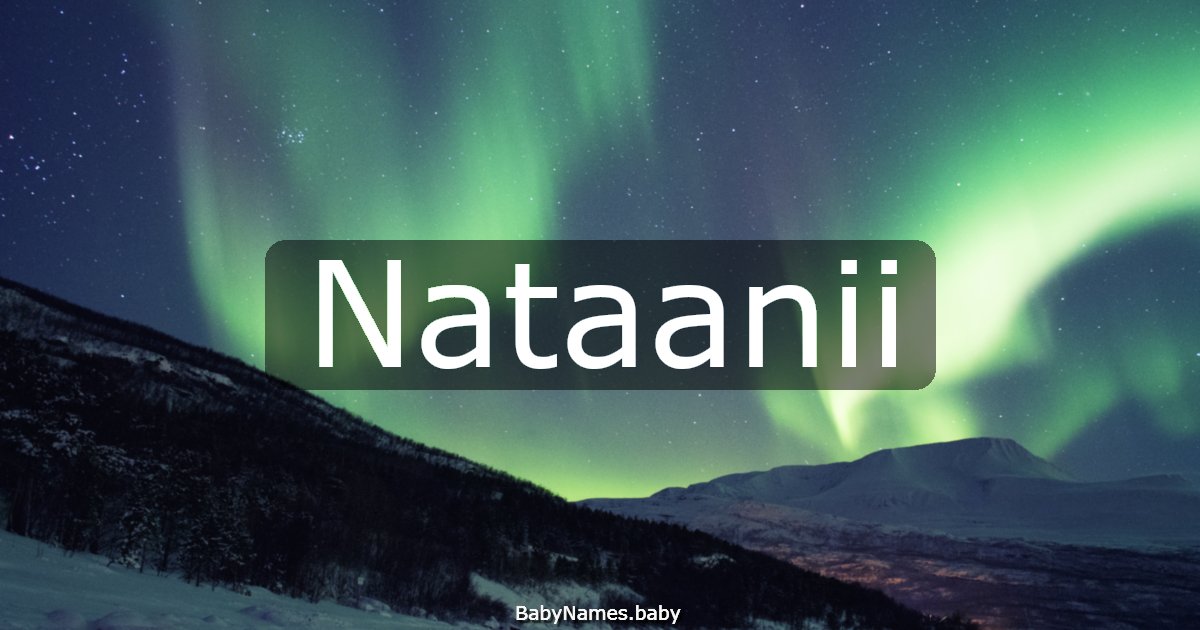 Nataanii