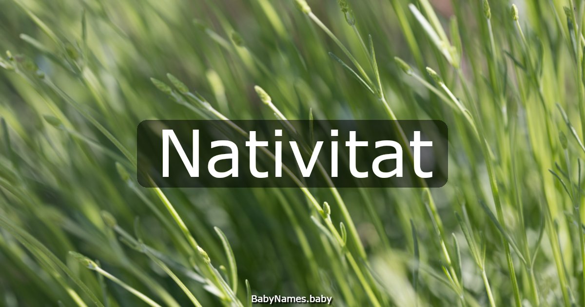 Nativitat