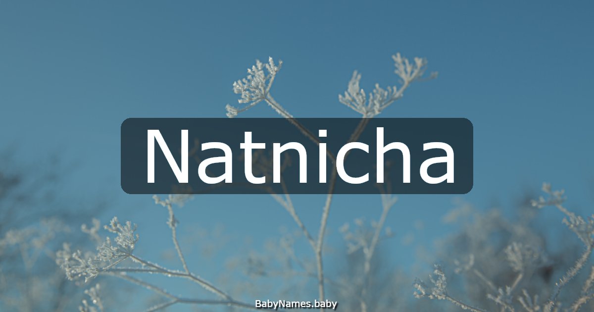 Natnicha