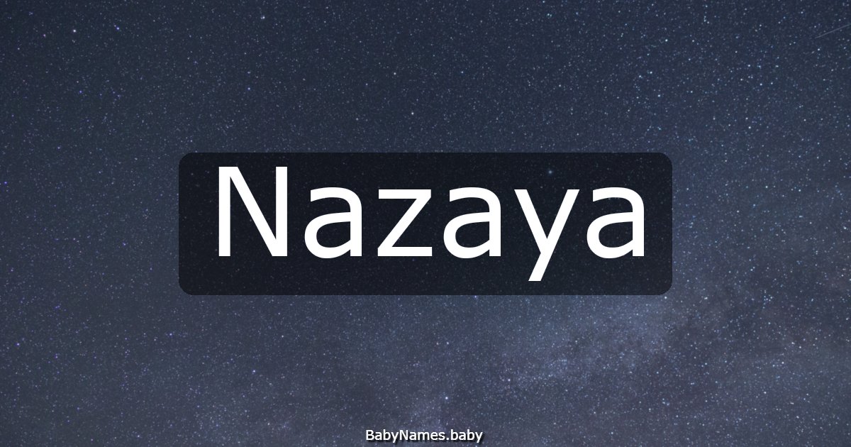 Nazaya