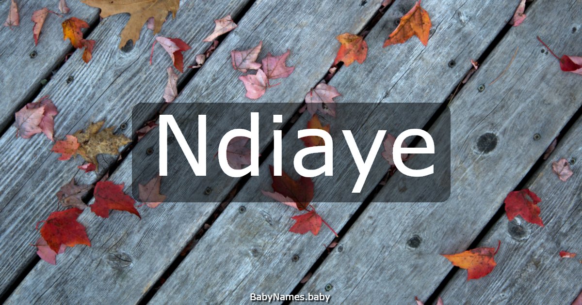 Ndiaye