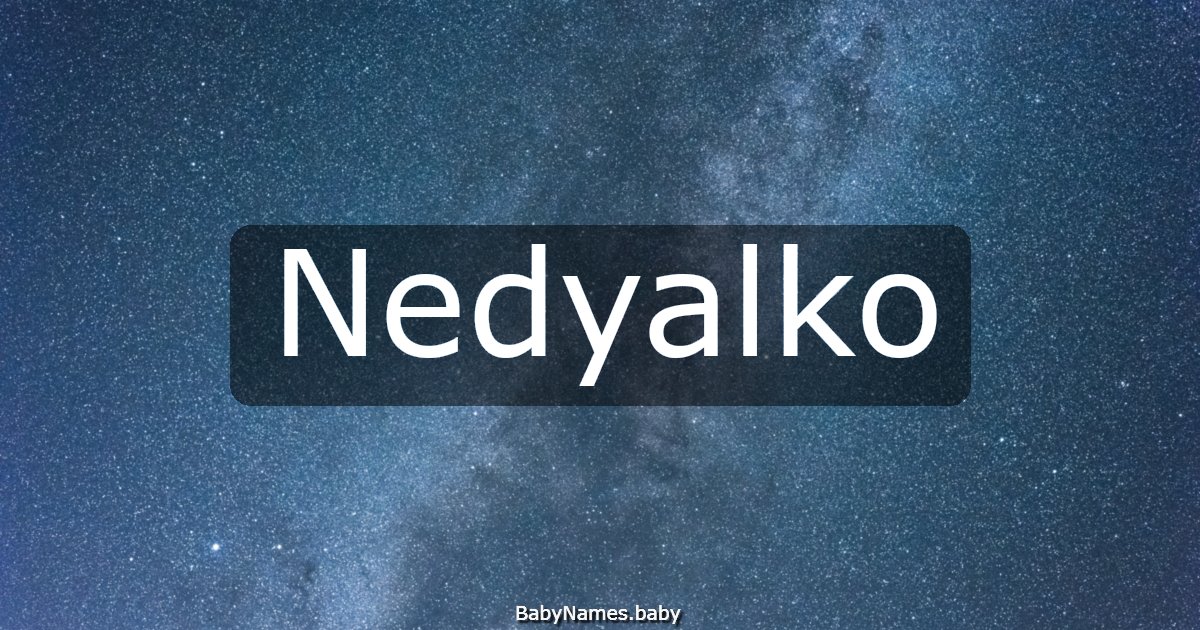 Nedyalko