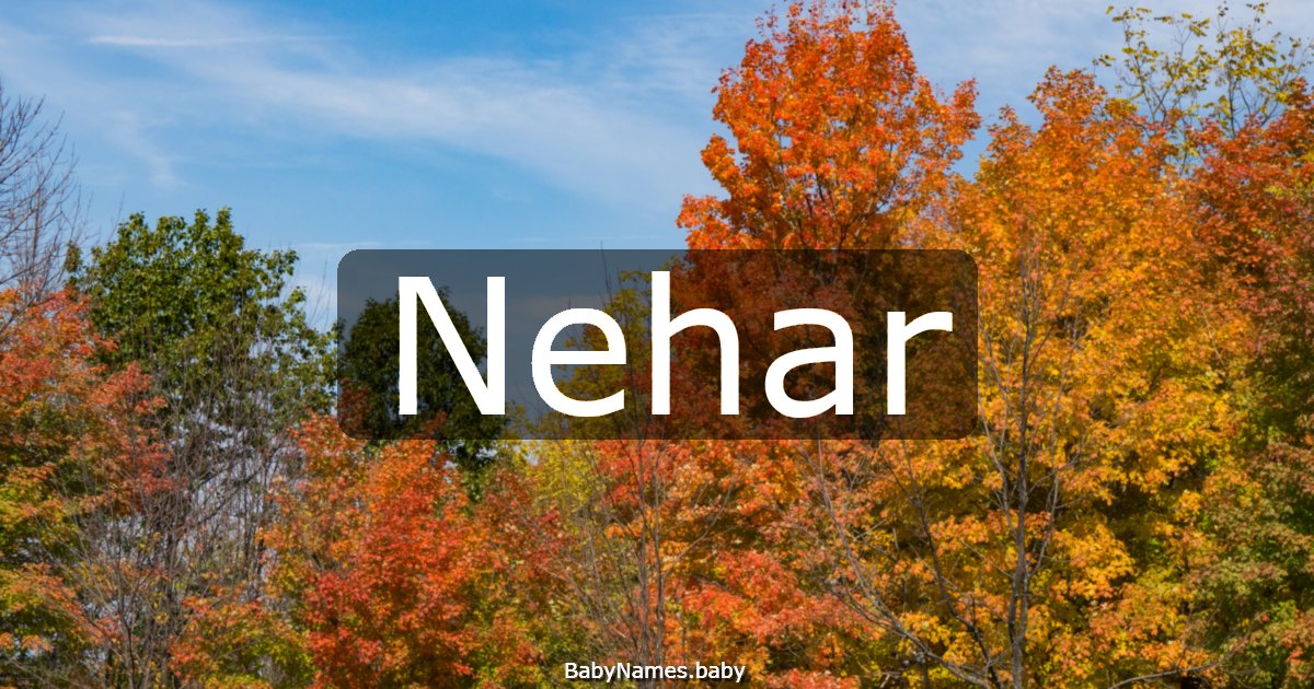 Nehar
