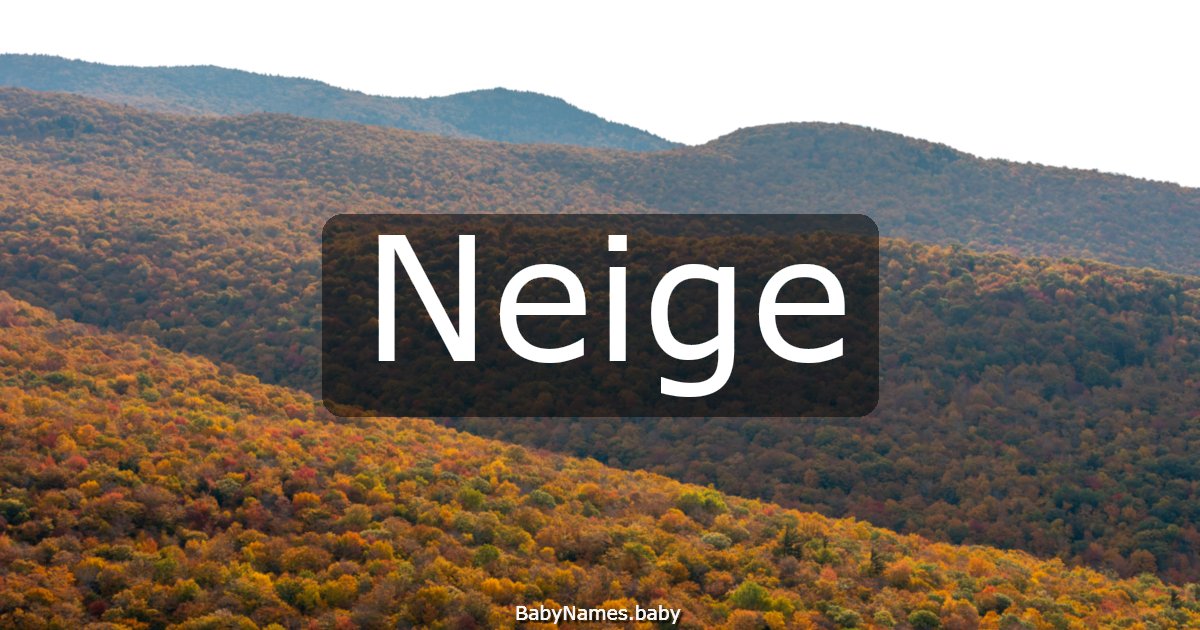 Neige