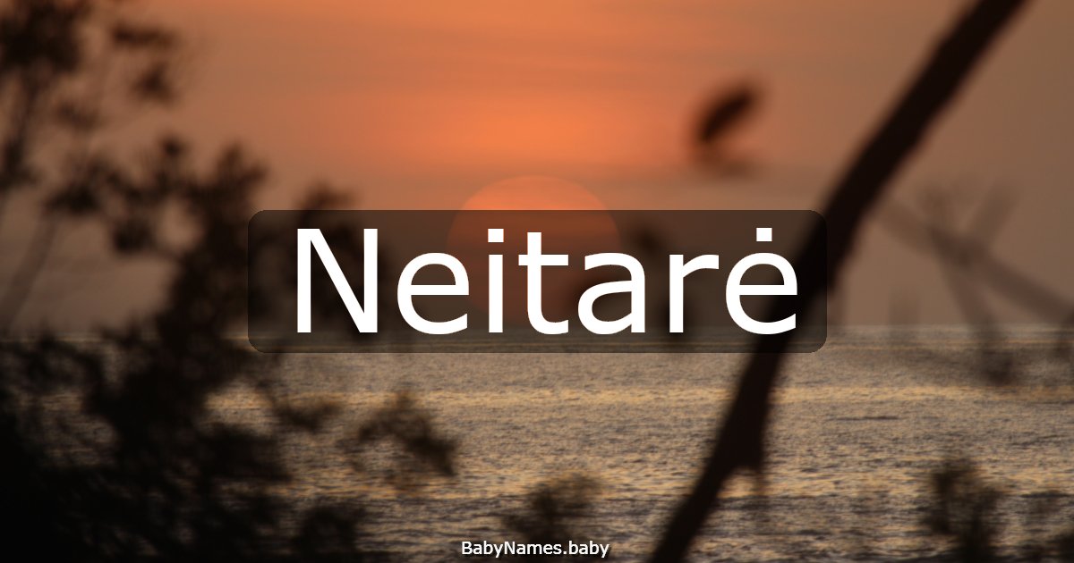 Neitarė