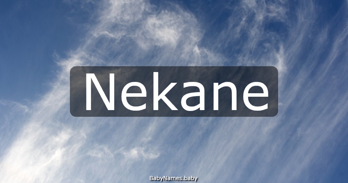 Nekane