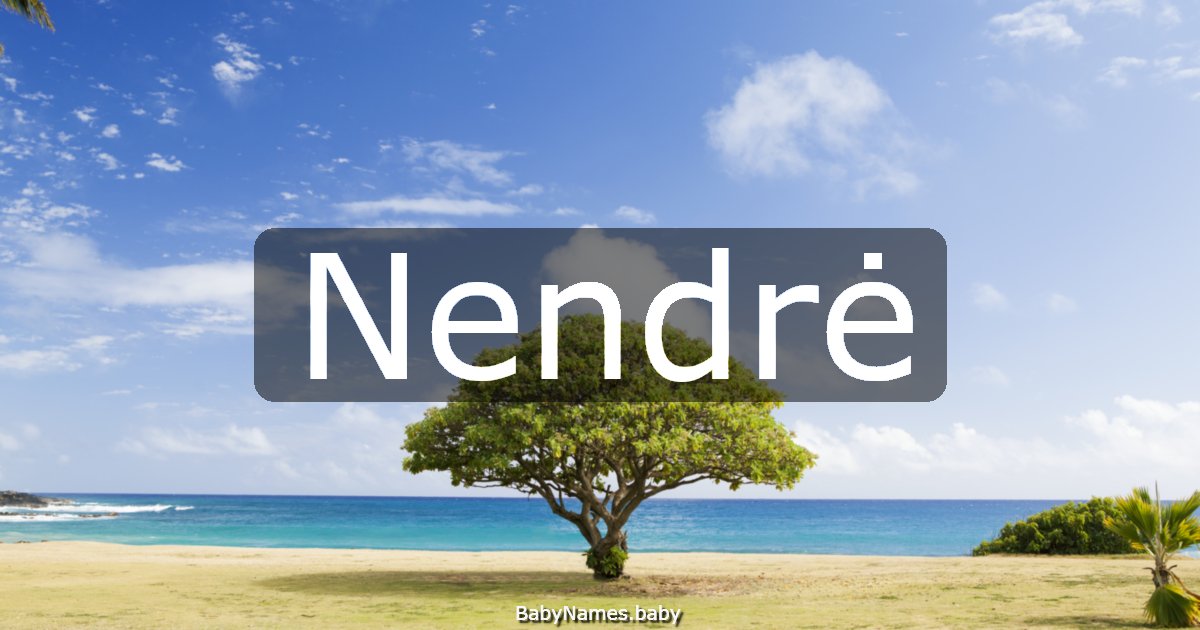 Nendrė