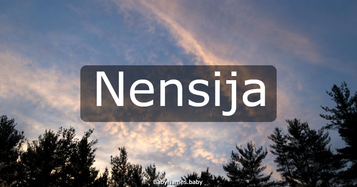 Nensija