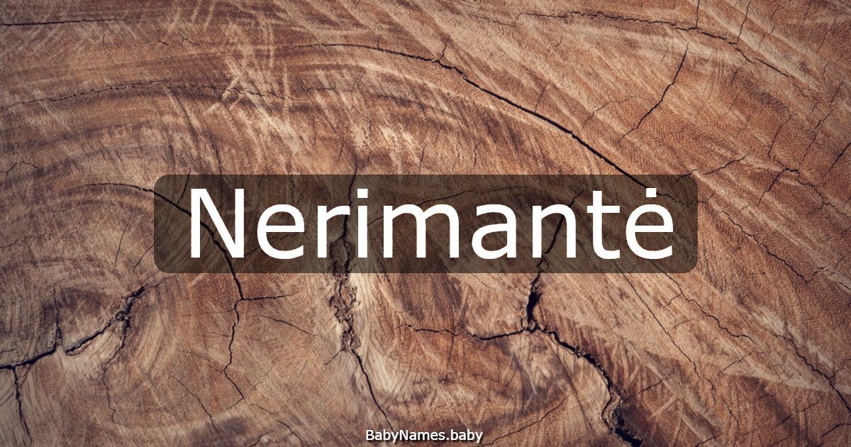Nerimantė