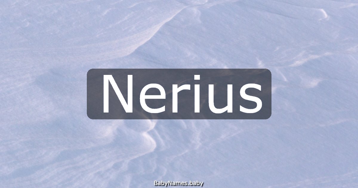 Nerius