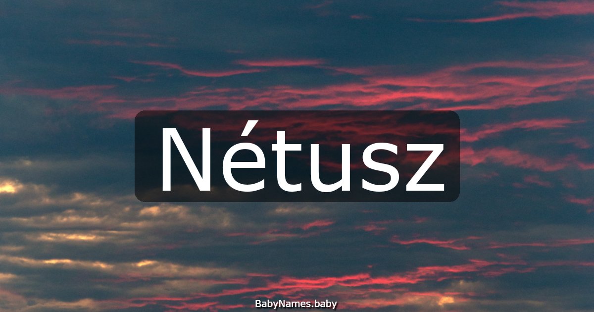 Nétusz