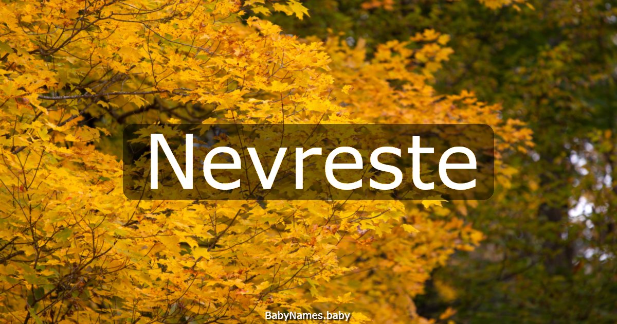 Nevreste