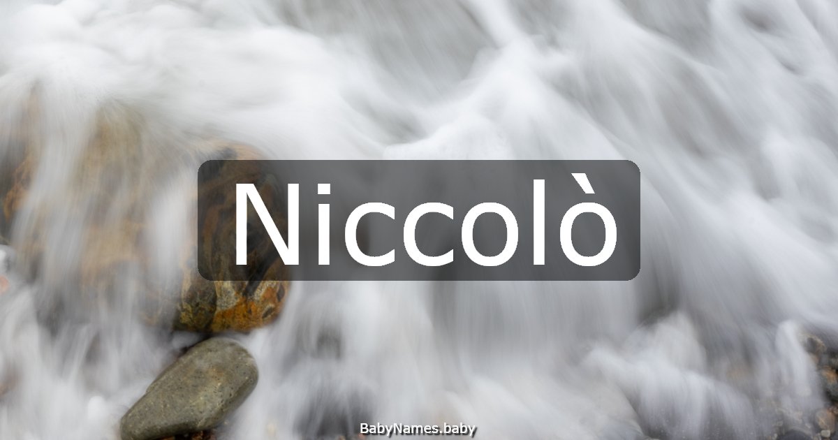 Niccolò