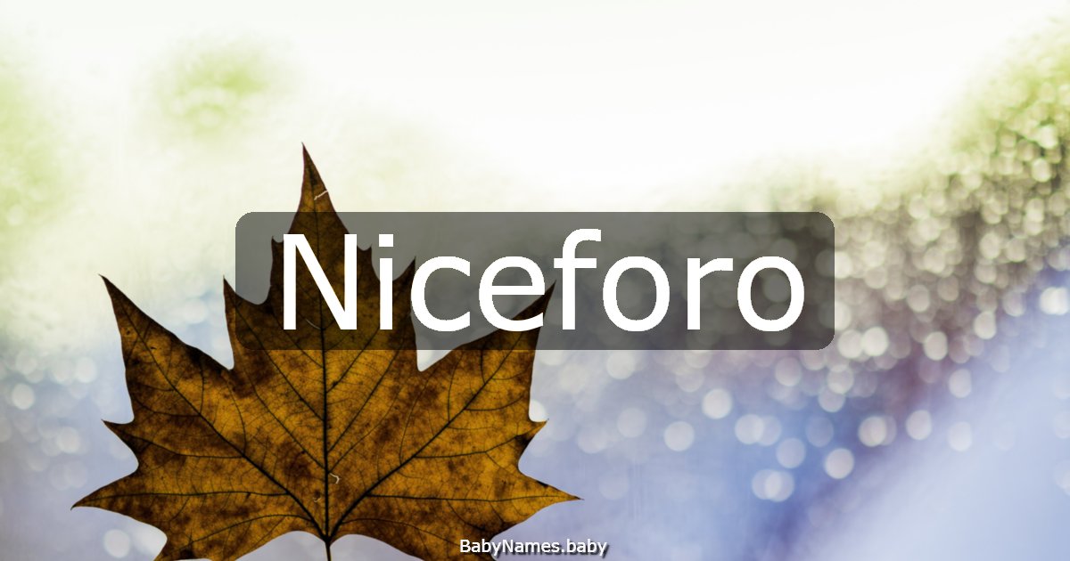 Niceforo