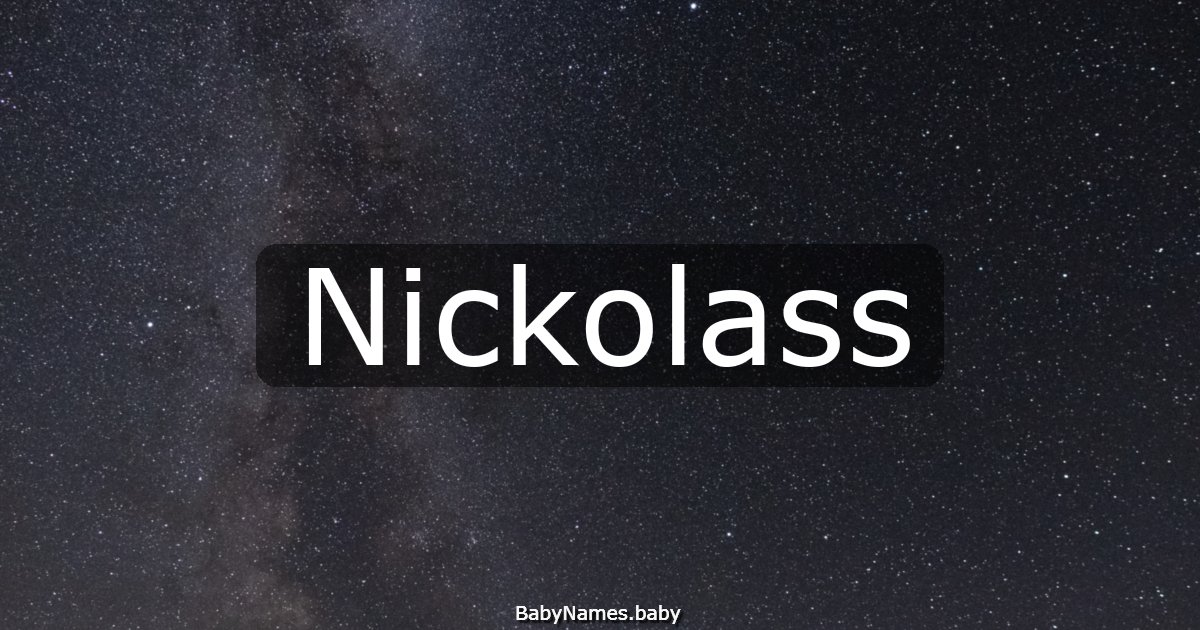 Nickolass