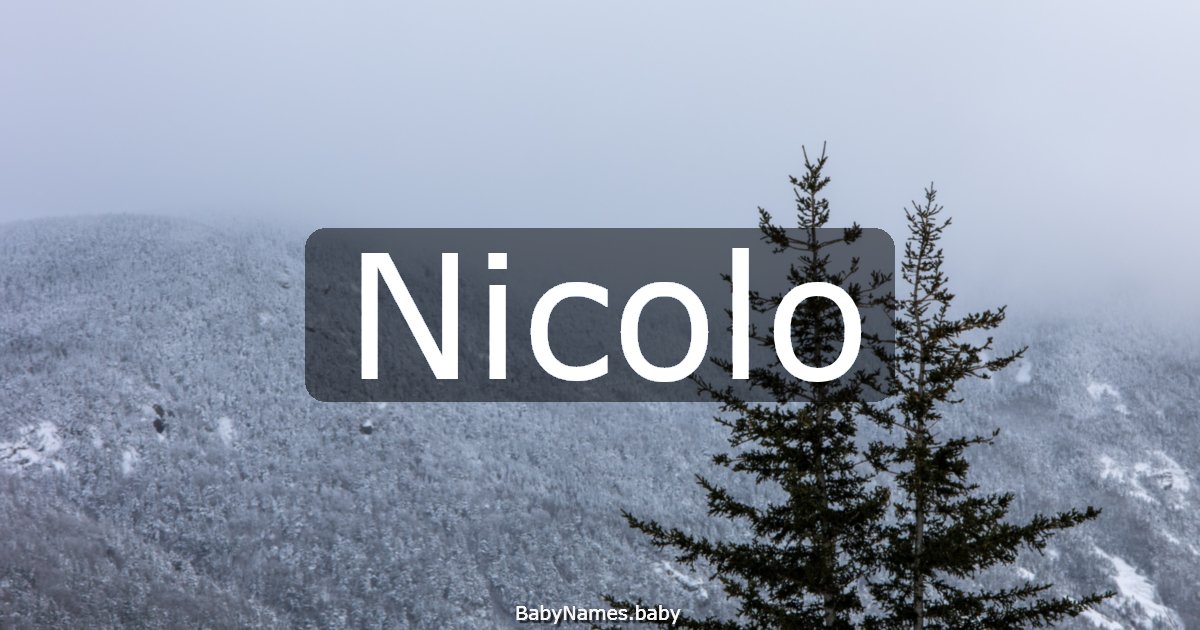 Nicolo