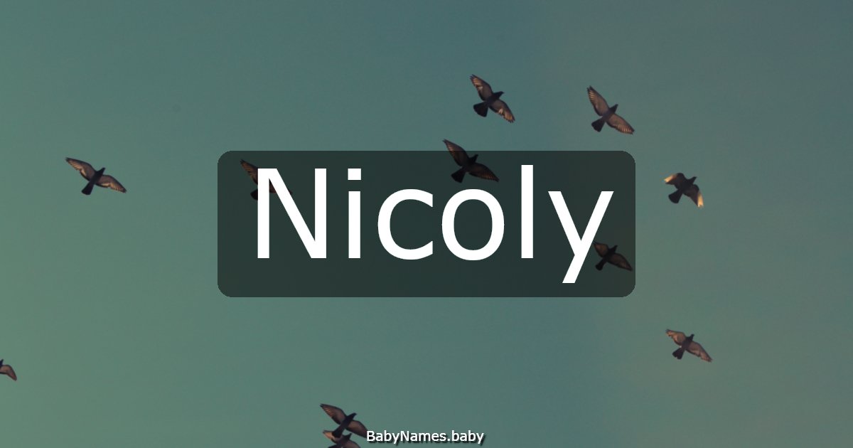 Nicoly