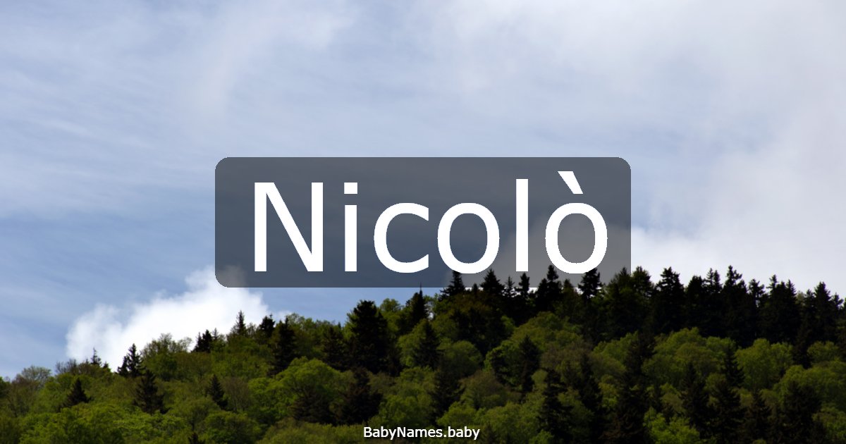 Nicolò