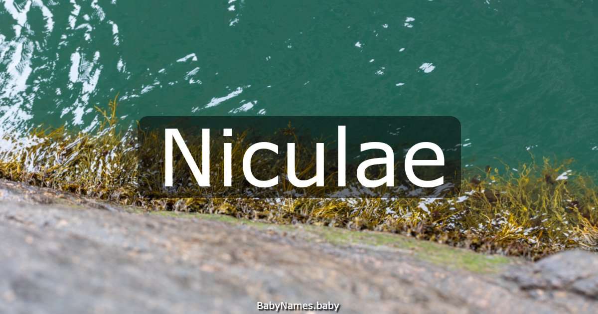 Niculae