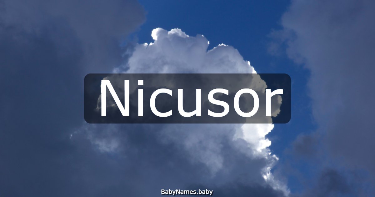 Nicusor