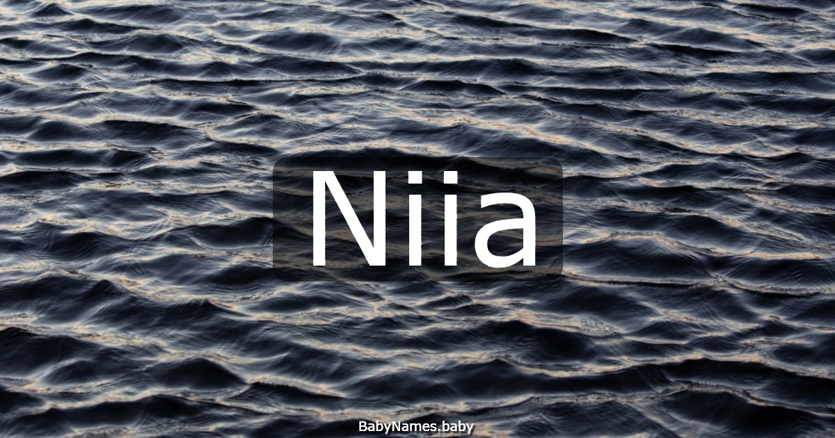 Niia