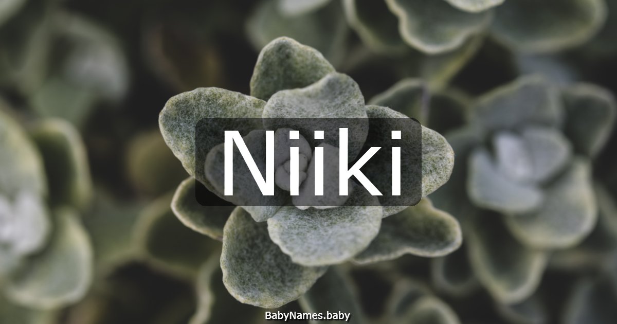 Niiki