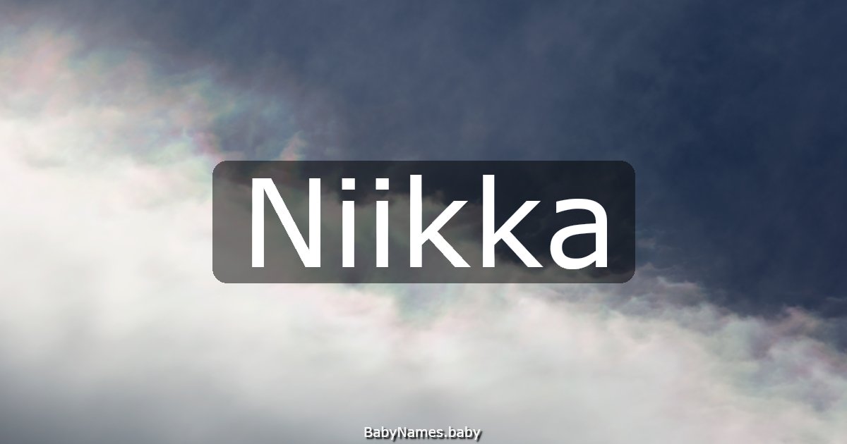 Niikka