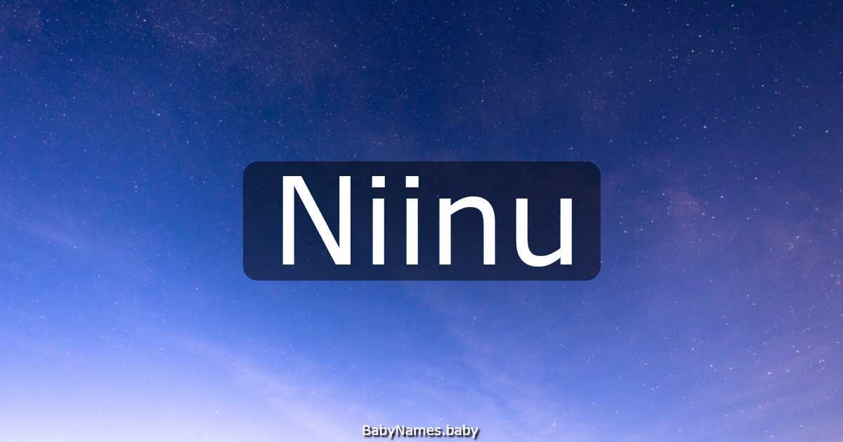 Niinu