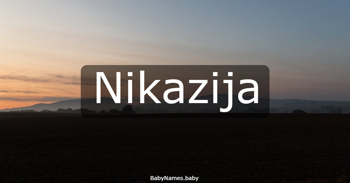 Nikazija
