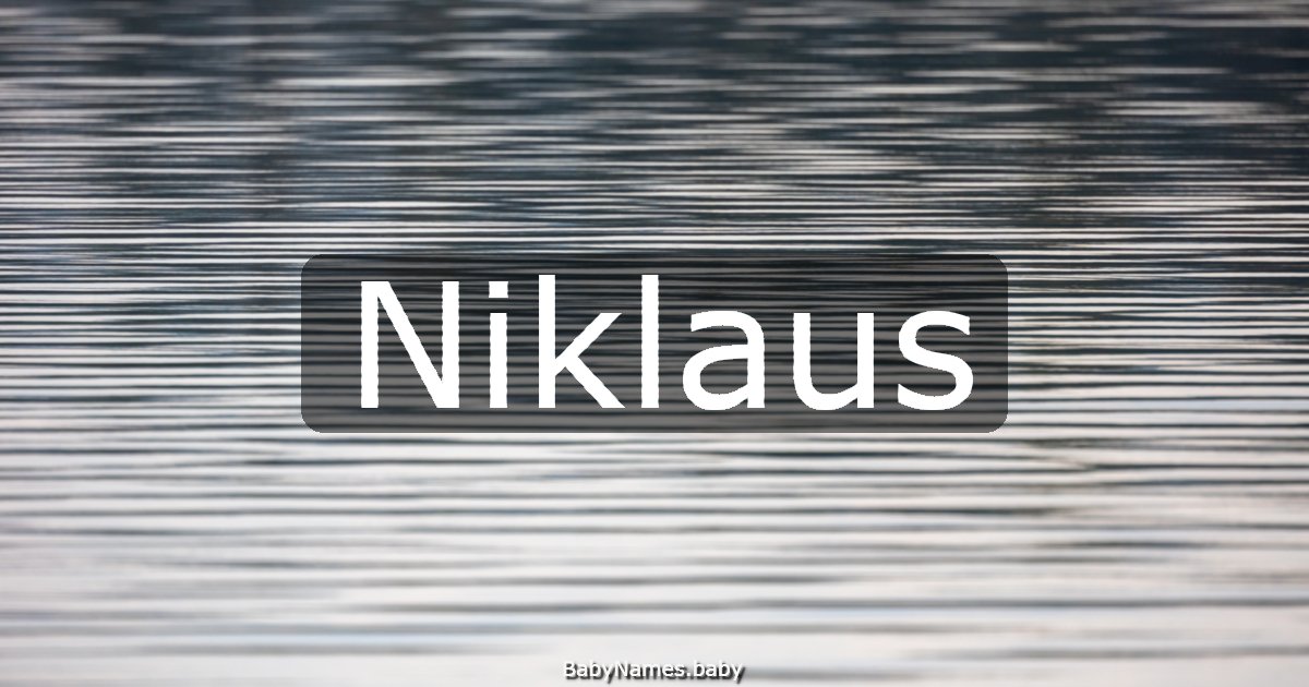 Niklaus