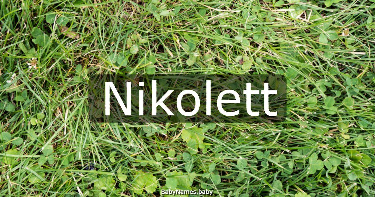 Nikolett
