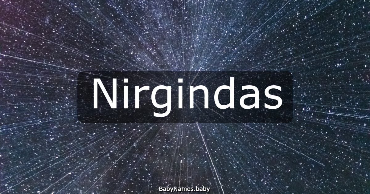 Nirgindas