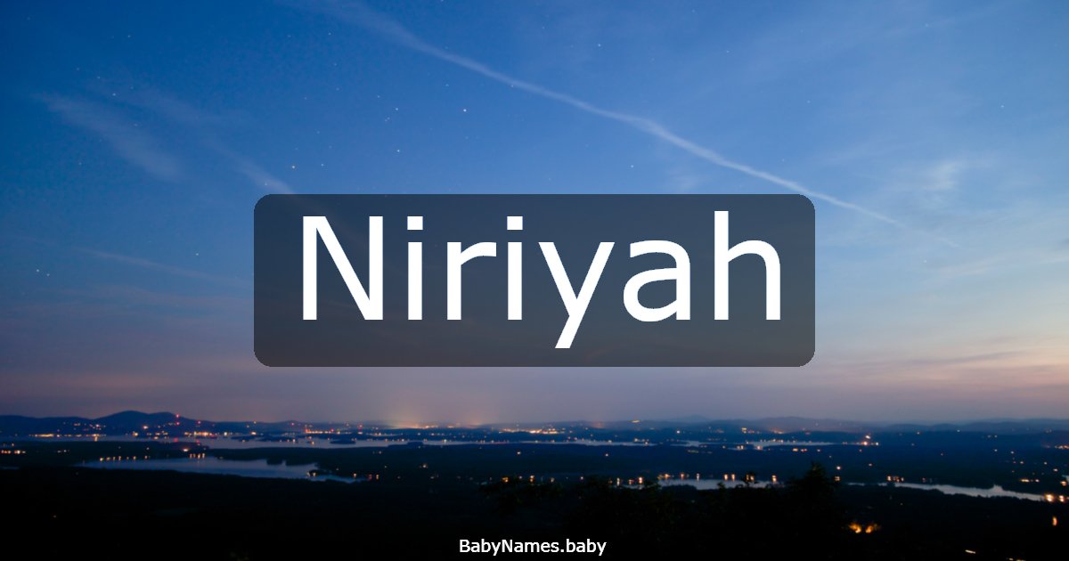 Niriyah