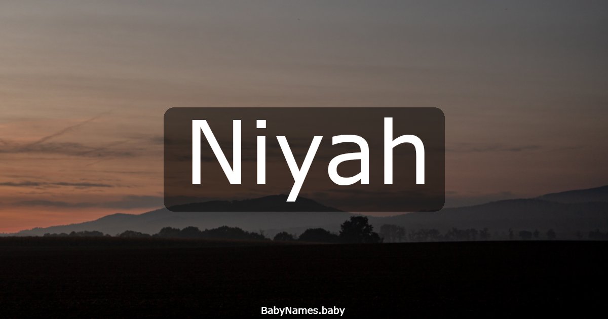 Niyah