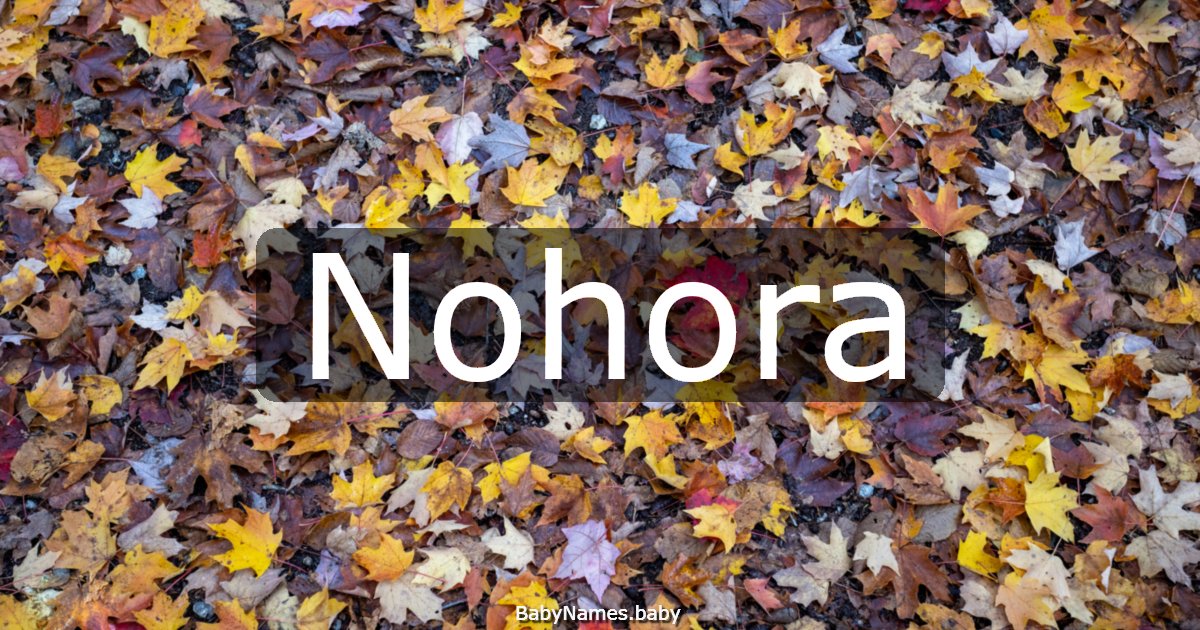 Nohora