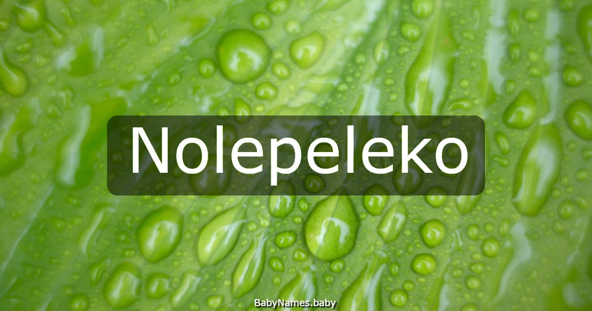 Nolepeleko