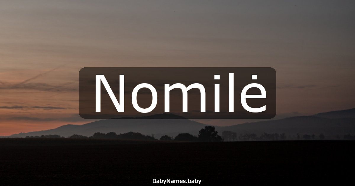 Nomilė