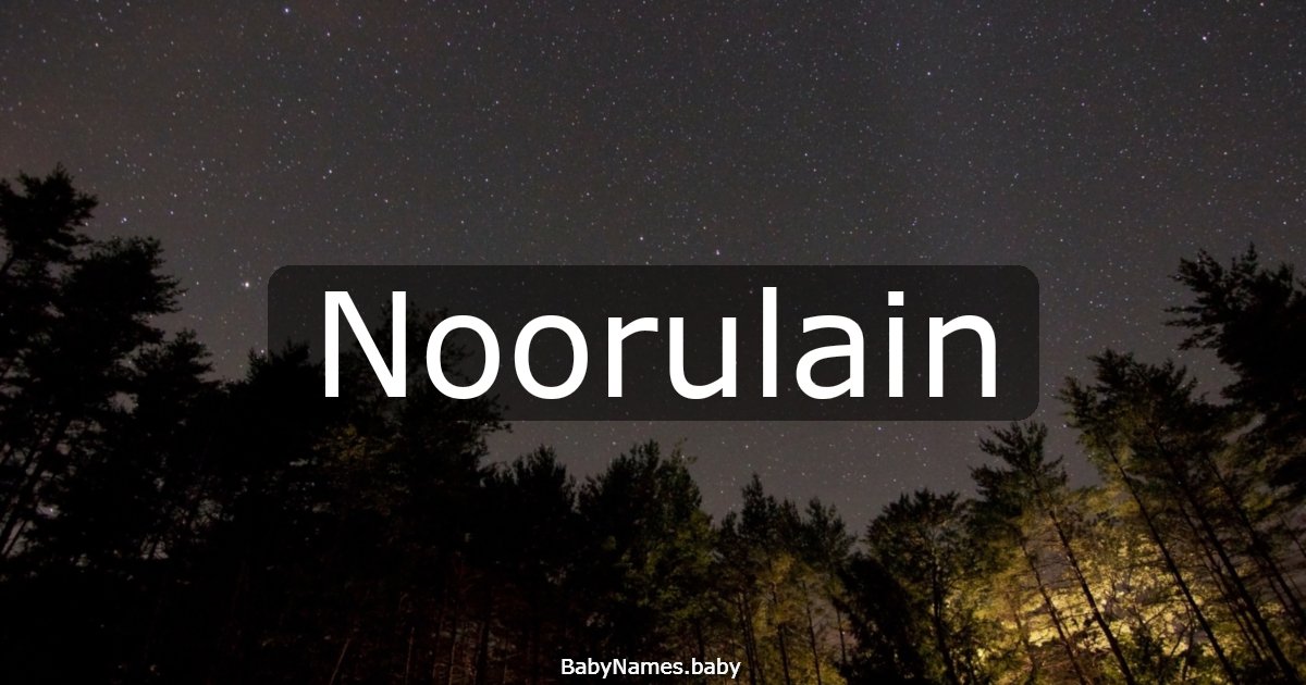 Noorulain