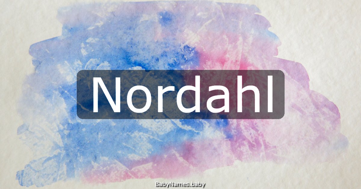 Nordahl