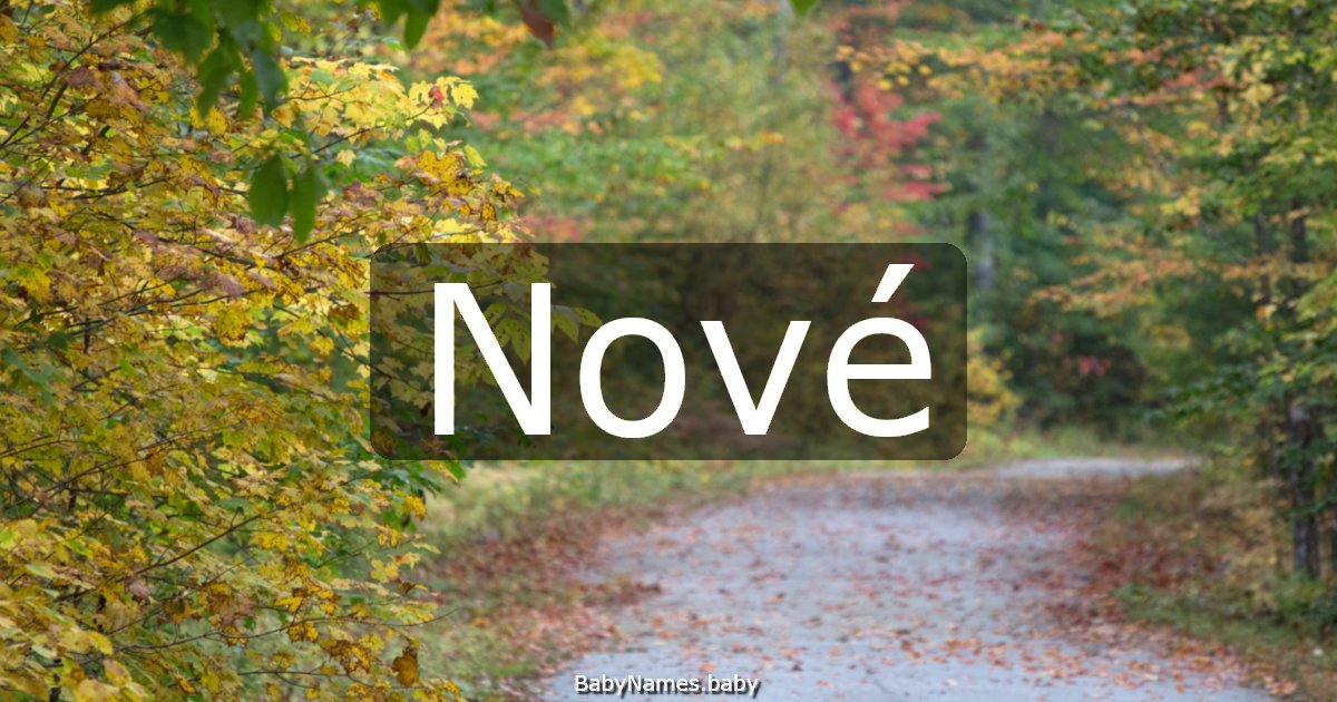 Nové