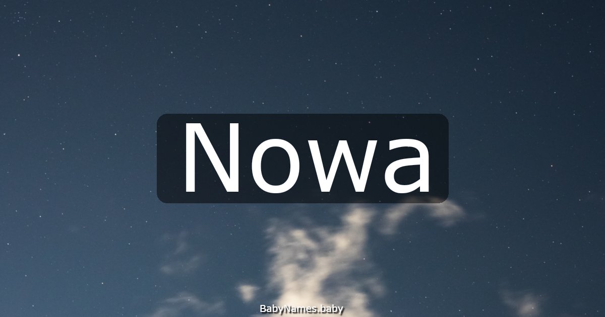 Nowa
