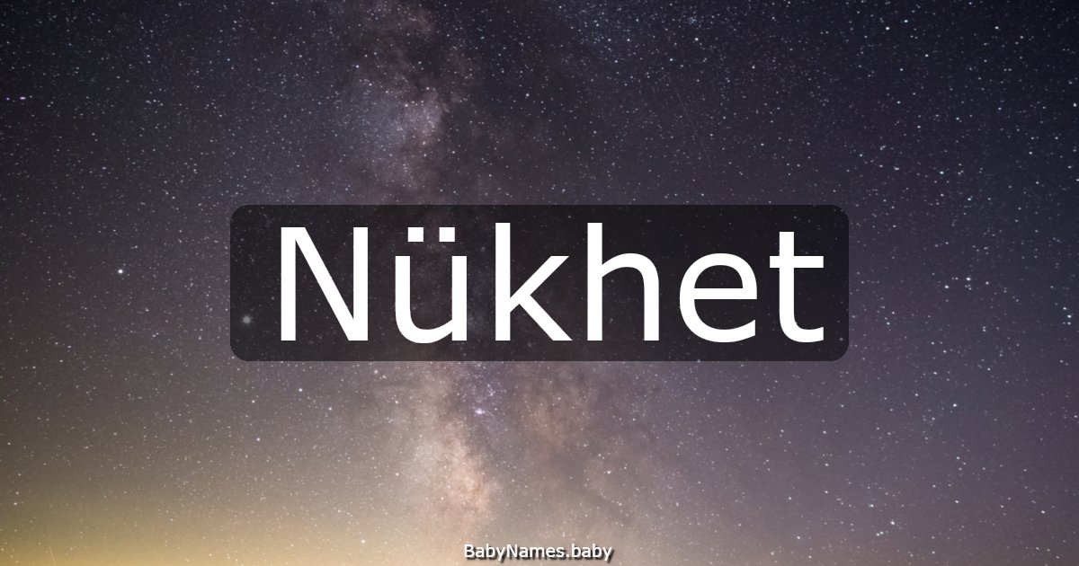 Nükhet