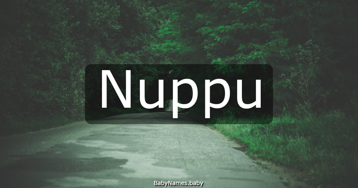 Nuppu