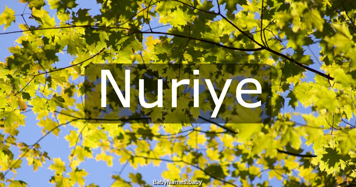 Nuriye