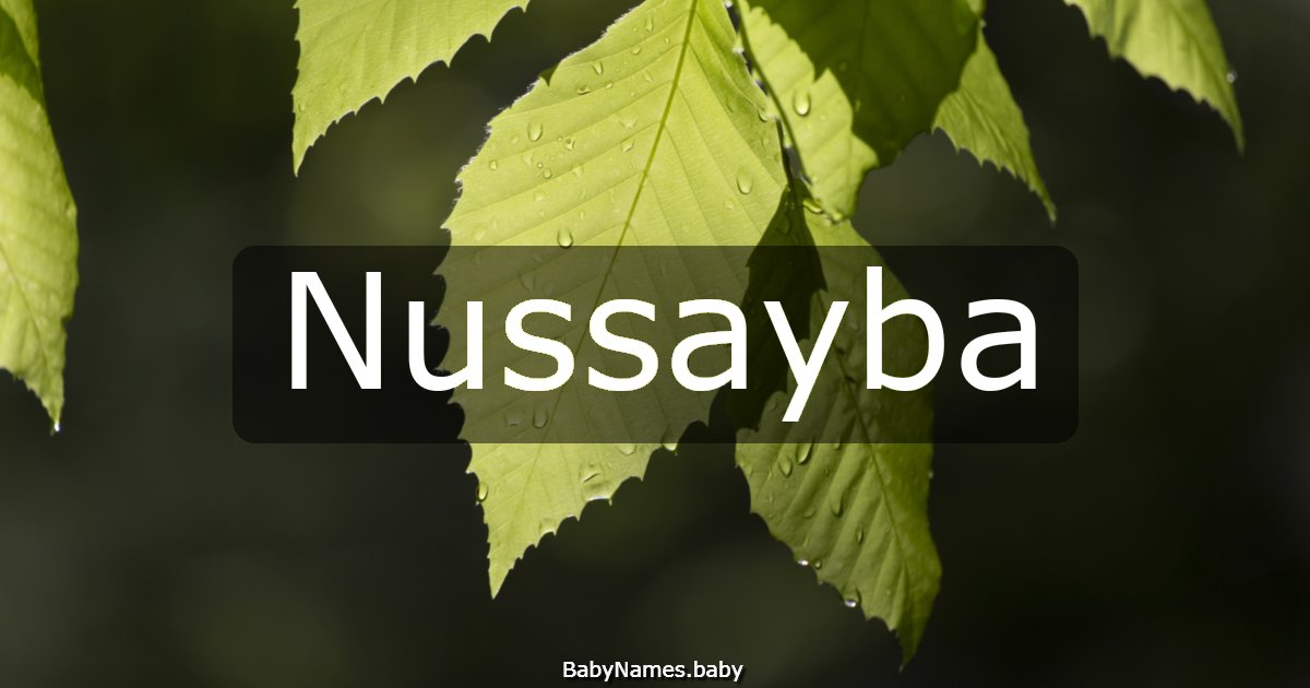 Nussayba