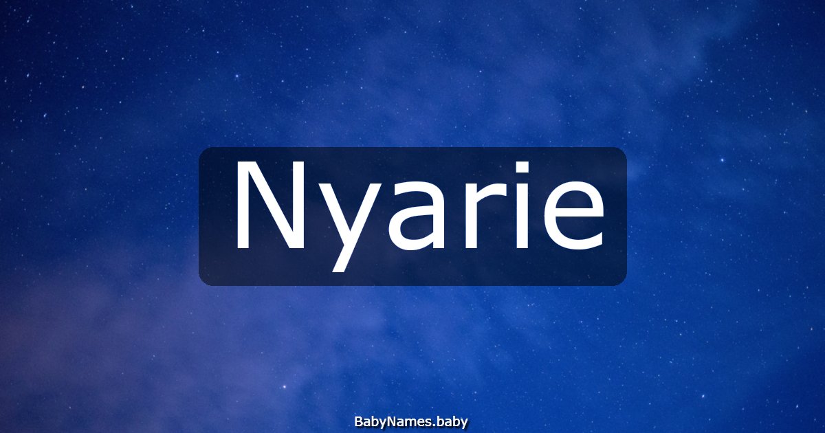 Nyarie