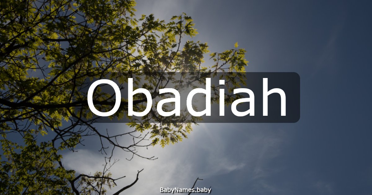 Obadiah