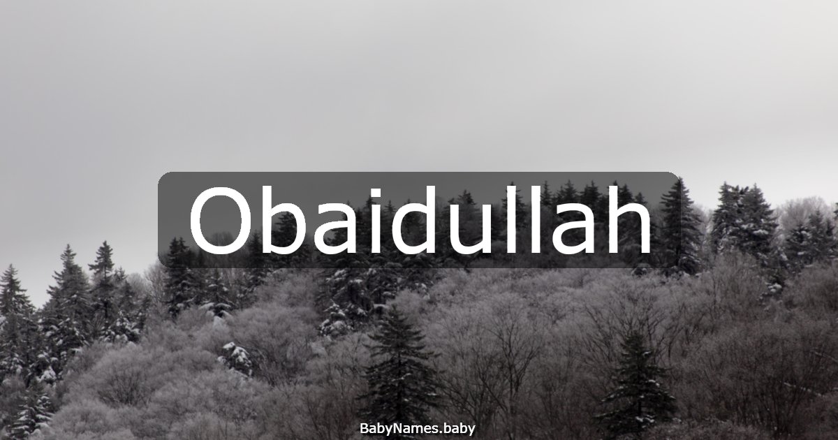 Obaidullah
