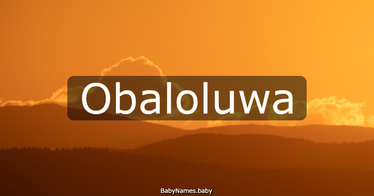 Obaloluwa